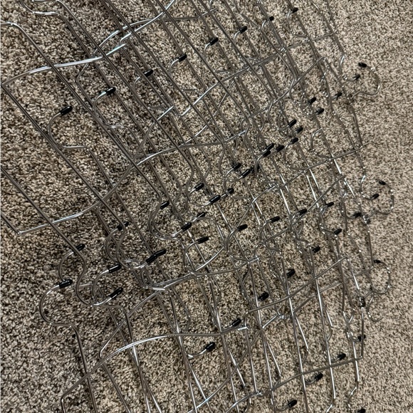 EUC LOT OF 9 Multi-Layer Metal Clothes Hanger tank tops layers storage - Picture 3 of 4